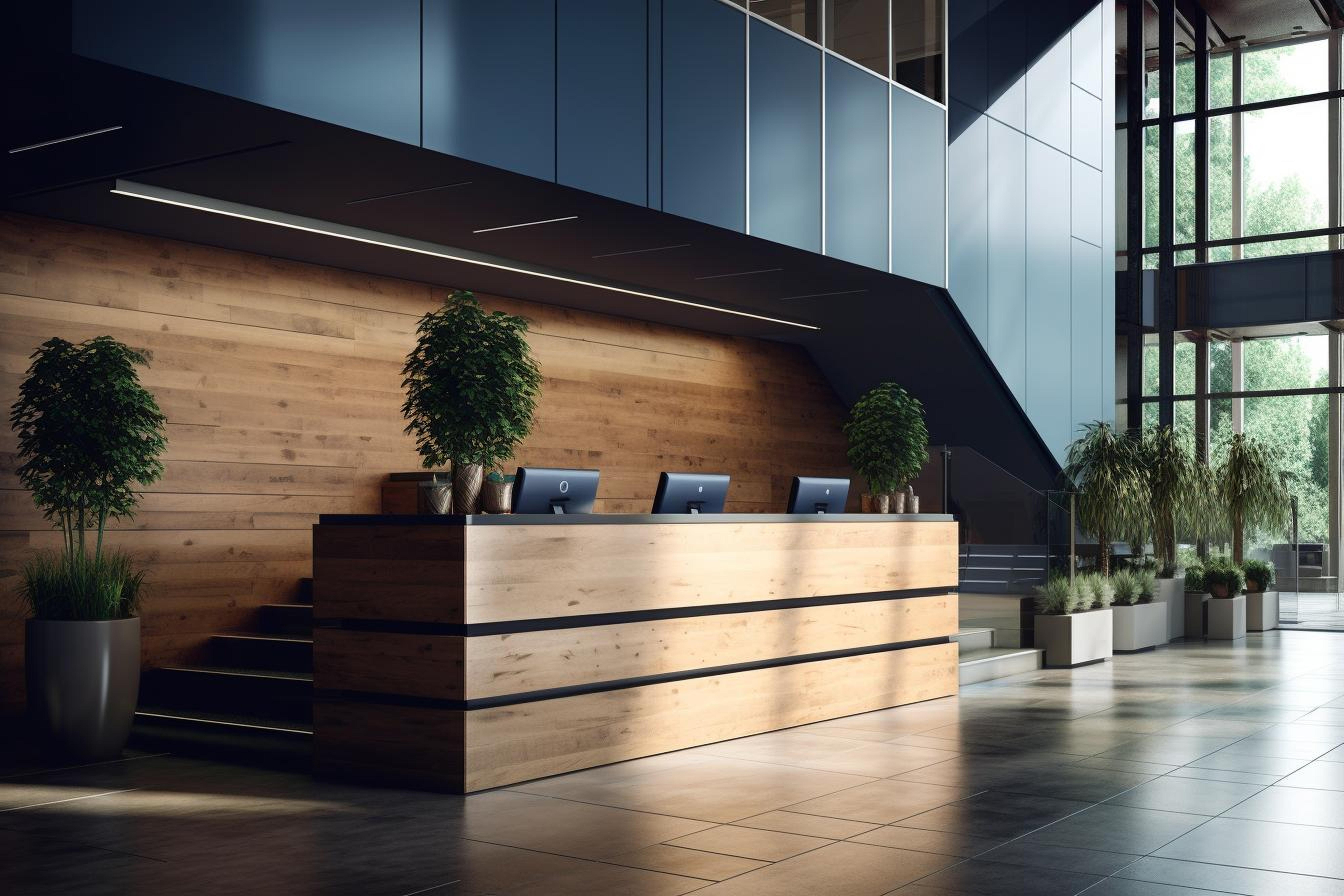 przestrzen-biurowa-to-sala-konferencyjna-ze-sciana-wylozona-boazeria-i-duzym-drewnianym-biurkiem